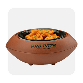 Football shaped slow cooker