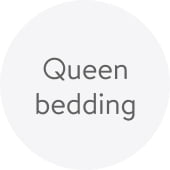 Queen bedding.
