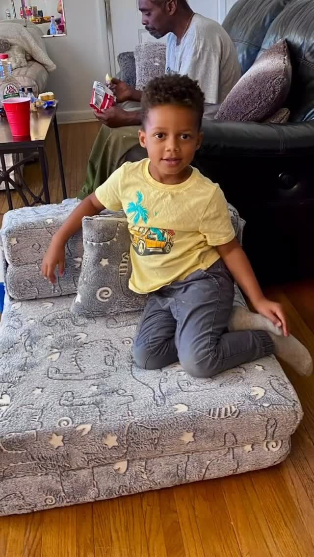 Treat your little one to their very own foldable sofa. They can jump up and down, read a book or take a nap on this mattress. I'm sure they will love how it glows in the dark too!, Shop post,