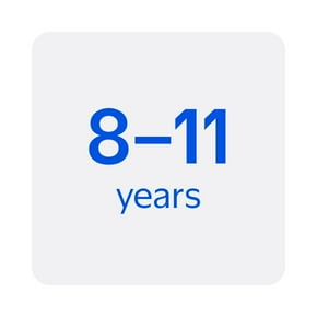 Eight to eleven years.