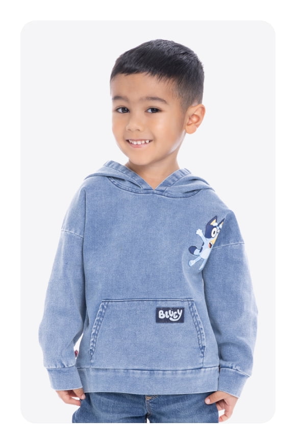 Let them wear Bluey! Tees, sets & more for toddler & baby fans.