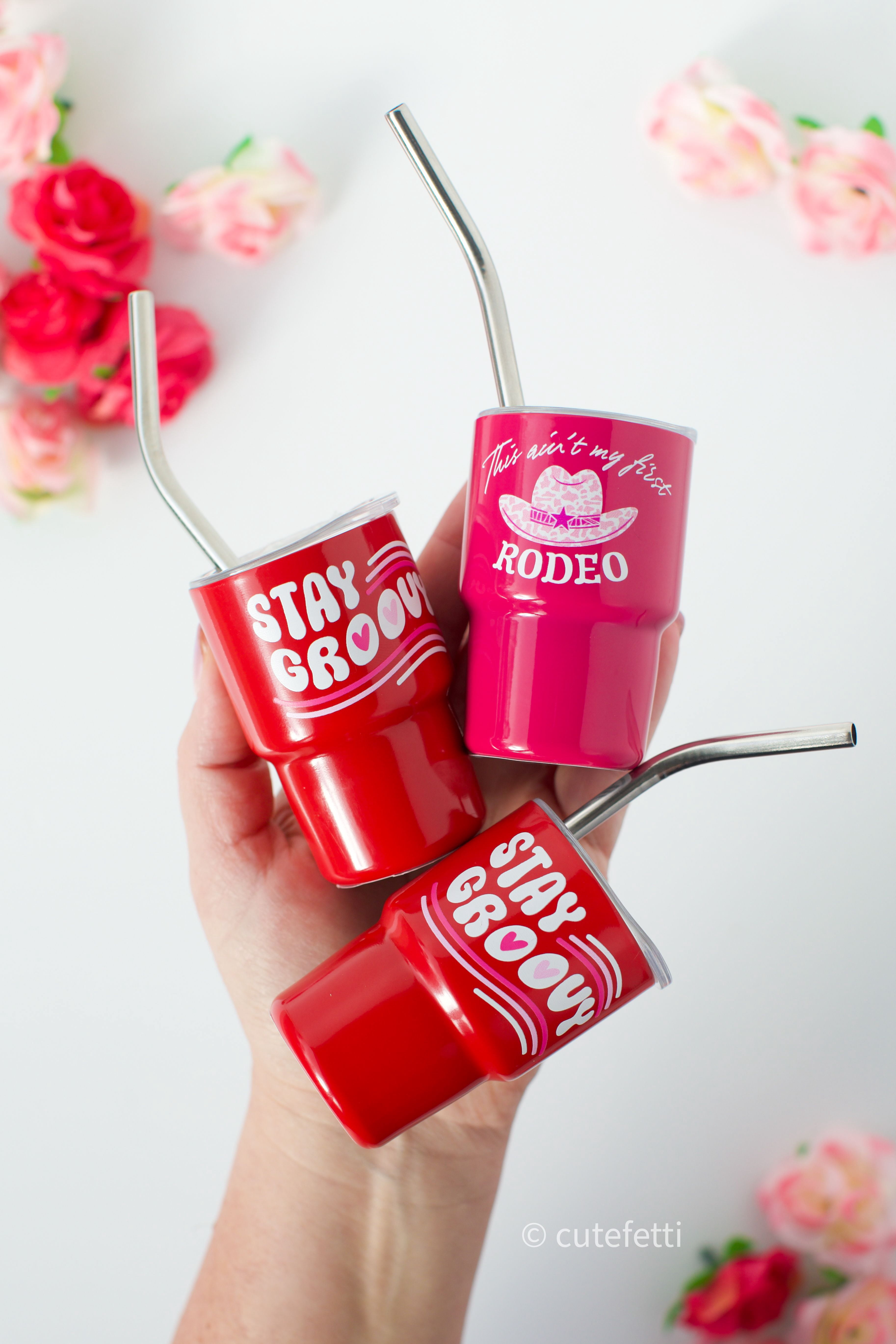 Tiny tumblers! I'm obsessed with these tiny cuties. They have varieties from 3-5 ounces  from a variety of brands. I am going to use them to add little gifts and or desserts inside. , Shop post, 
