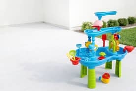 A colorful outdoor toy set.