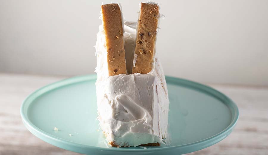 Step 6 Place ears on cake