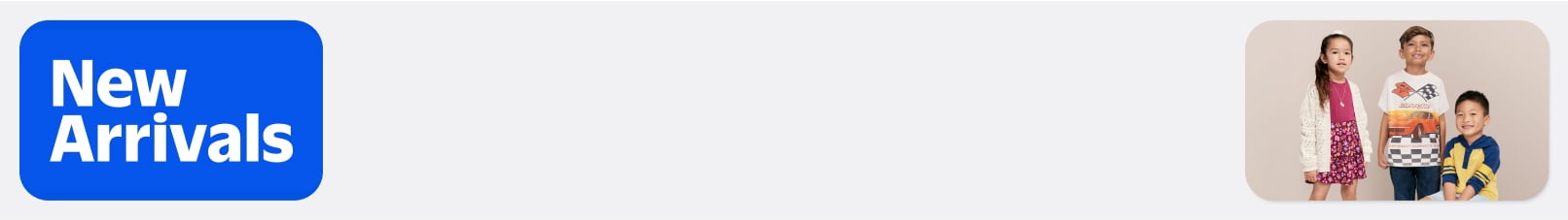 New arrivals logo is seen.