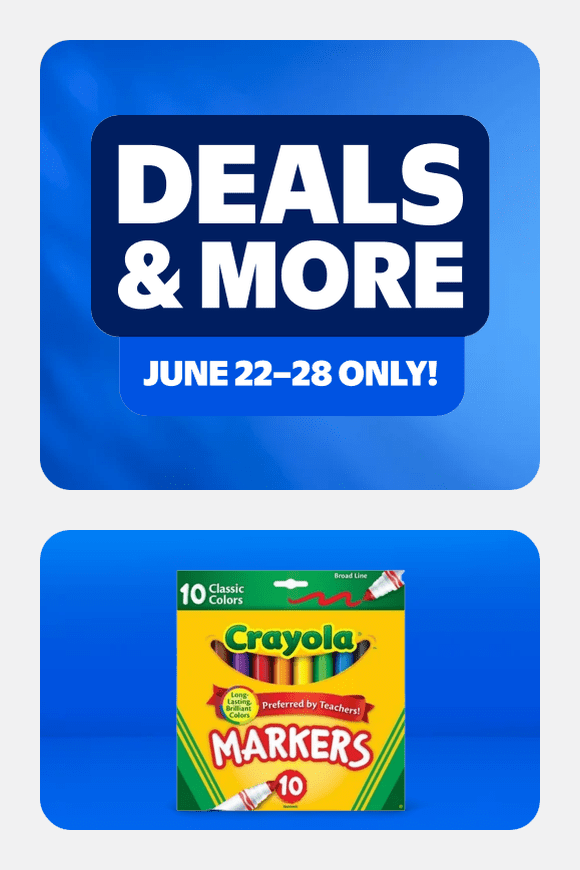Image shows Crayola Broad Line Art Markers, Classic Colors, 10 Count, in Pack of 12