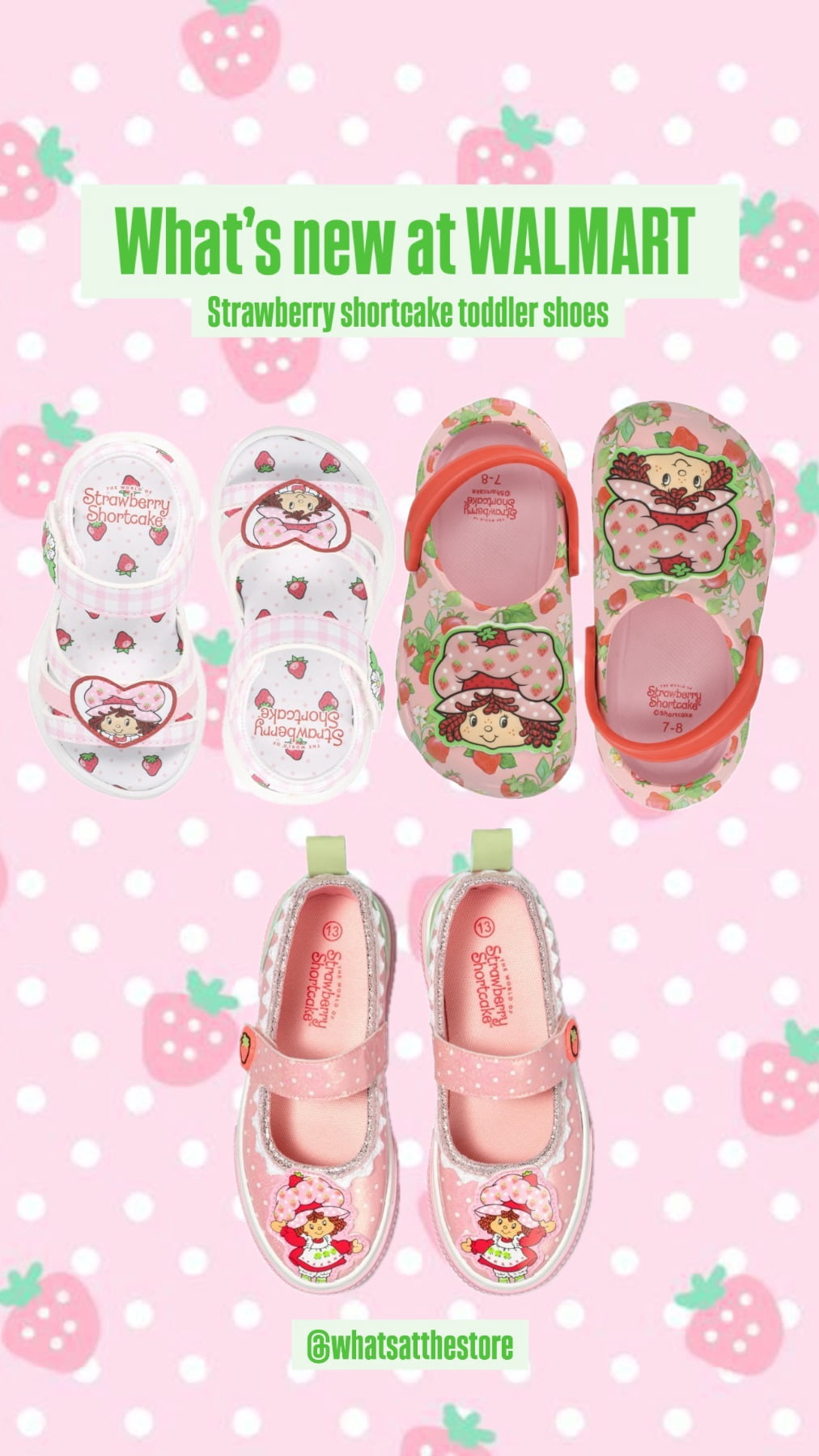Strawberry shortcake toddler shoes ๐, Shop post,