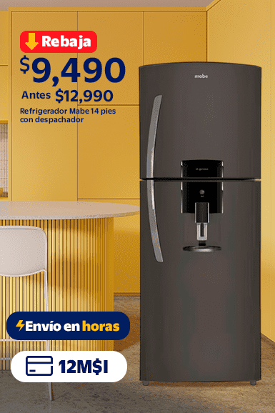 Refrigerador Antes $12,990 ahora $9,490 Hasta 12 MSI Envío en horas