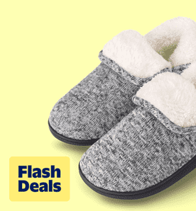 Image shows VONMAY Women's Fuzzy Slippers Booties Indoor Outdoor House Shoes