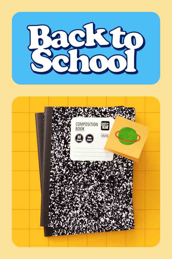 Back to school. Notebooks and sticky notes.