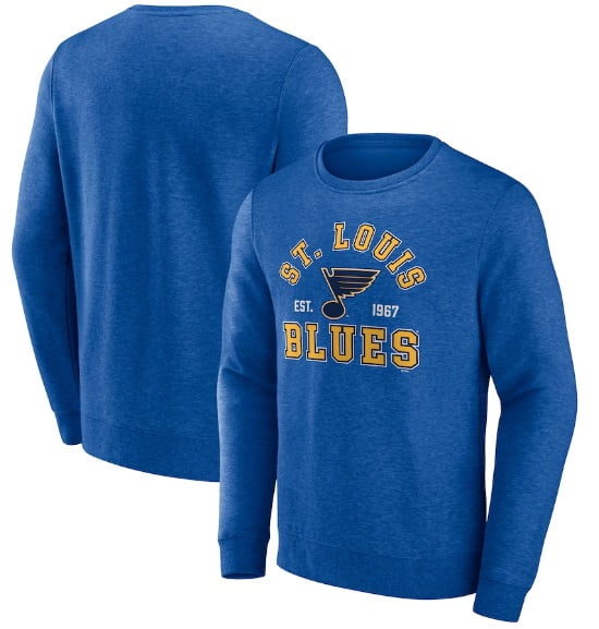 St Louis Blues Shirt Adult Large Gray Short Sleeve Fanatics NHL