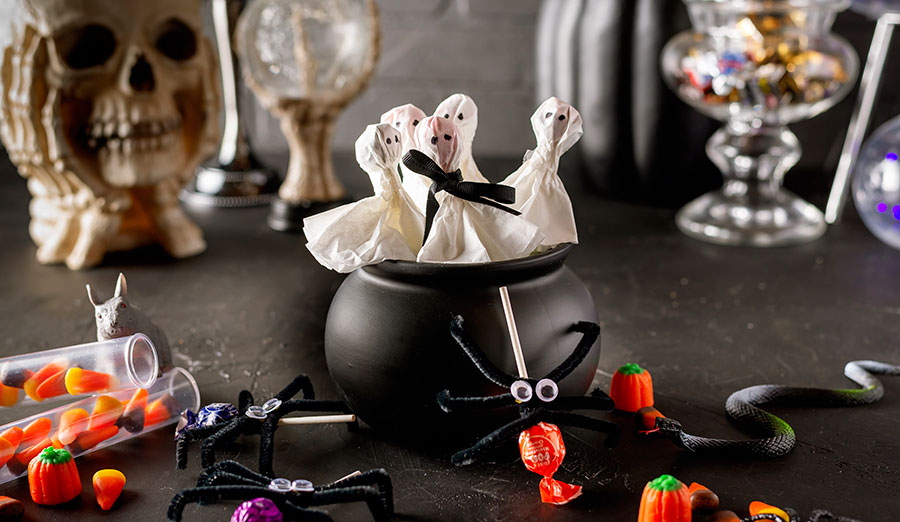 Lollipop Ghosts & Spiders