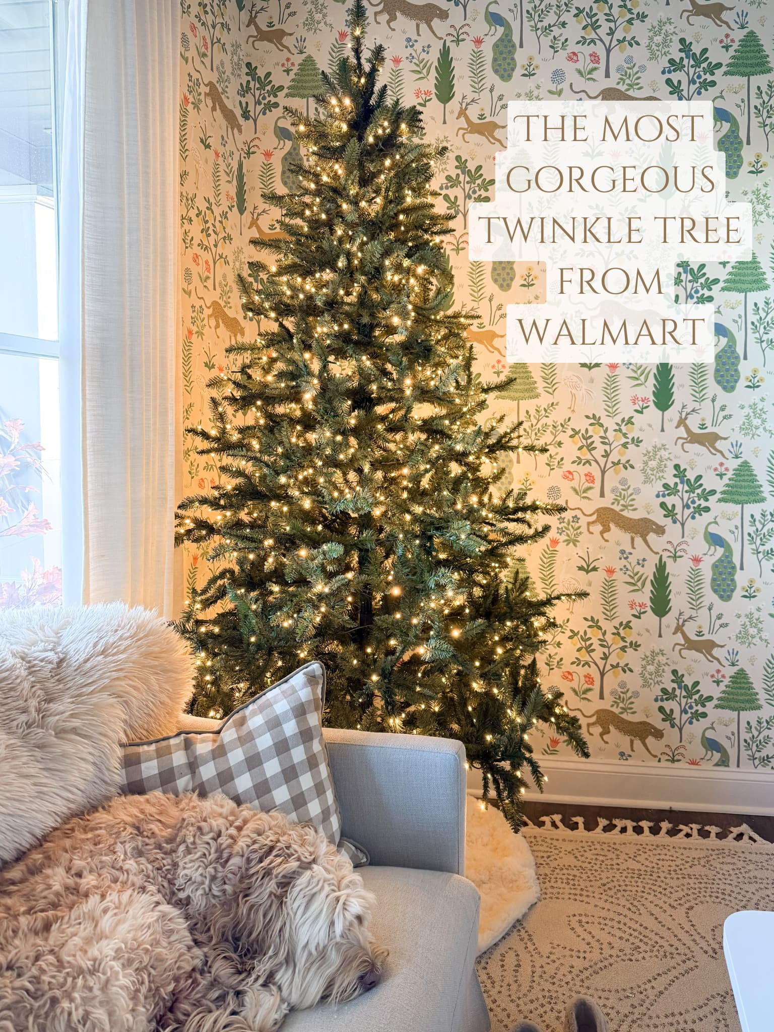 This prelit tree is gorgeous! Filled with 1200 lights and 11 different twinkle options include a magical slow twinkle!, Shop post, 