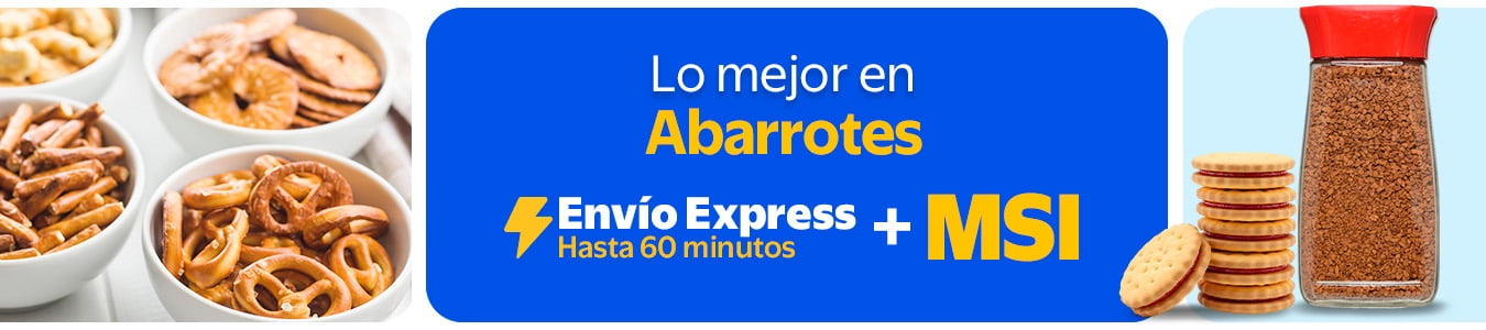Lo mejor en abarrotes con Envío Express desde 60 minutos + MSI