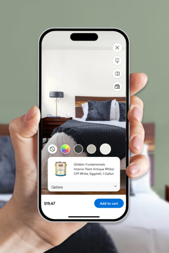 Try before you buy. View paint in your home virtually. Design now.Â