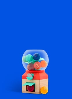 Toy gumball machine.