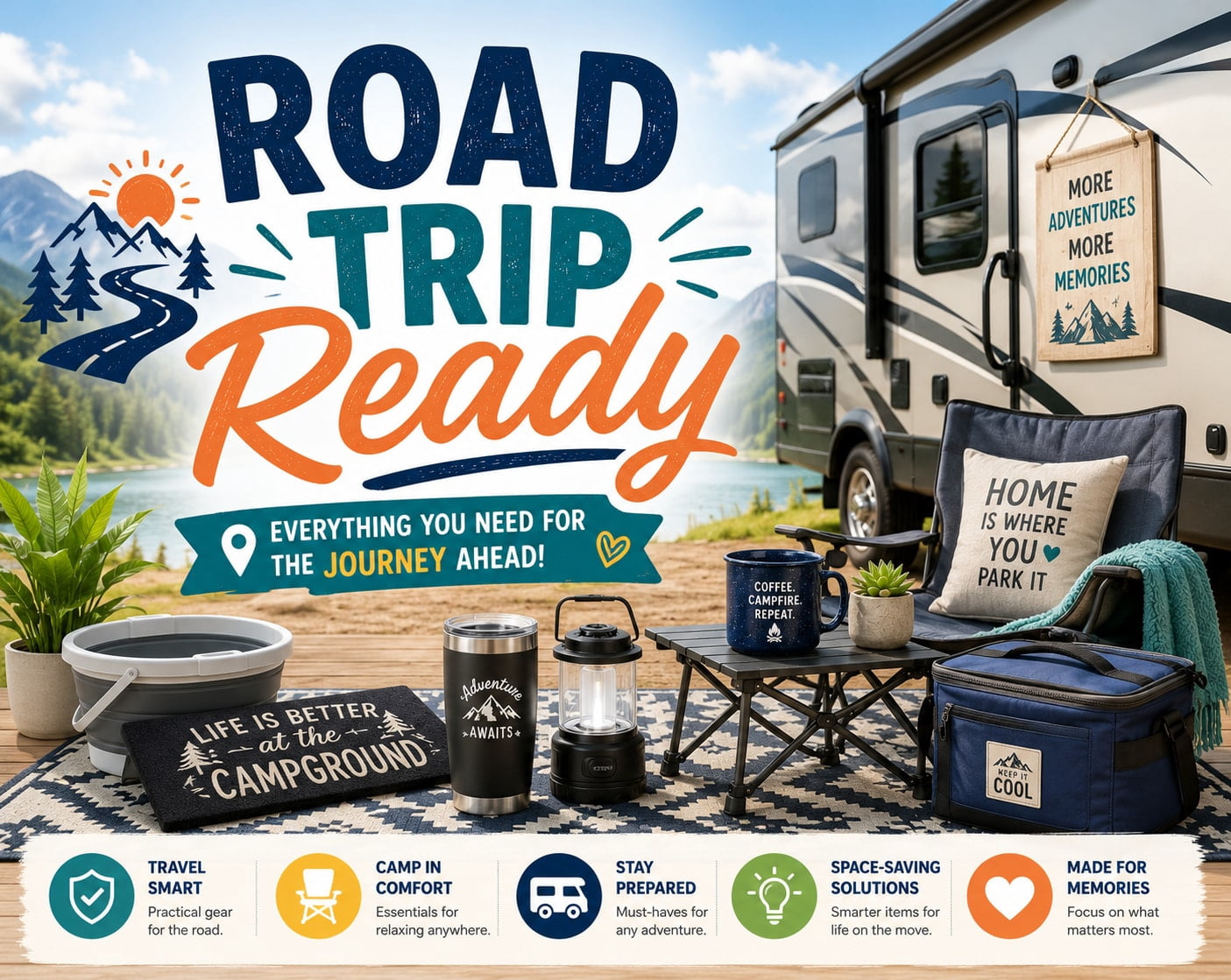 🚐 Road Trip Ready 🚐
Everything you need for the journey ahead! Discover RV essentials, camping favorites, and travel must-haves designed to make every adventure more comfortable, organized, and fun, Shop post,