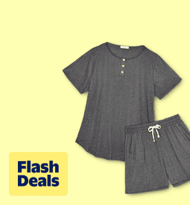 Image shows MOSHU Womens Pajamas Sets Button Down Tops and Drawstring Shorts With Pockets Two Piece Lounge Sets Oufits