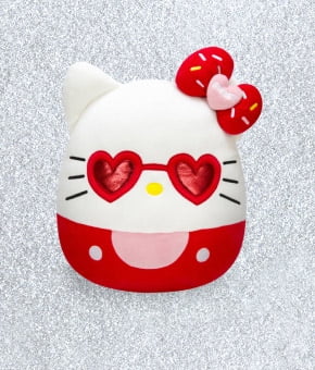 Squishmallows Original Sanrio 14-inch Hello Kitty with Red Heart Glasses  Child's Ultra Soft Plush