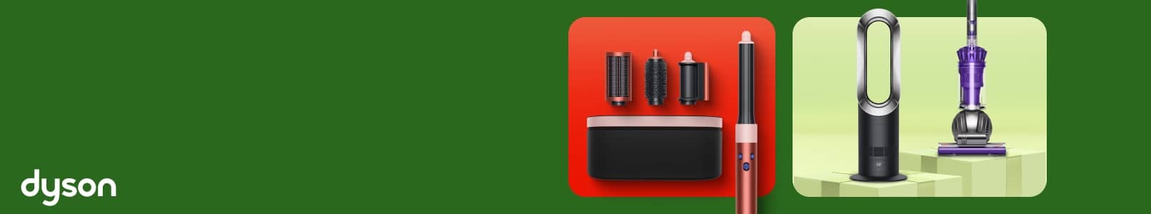 An Airwrap, an air purifier and a vacuum.