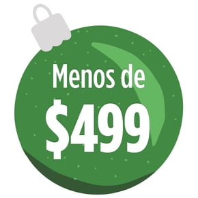 Menos de $499