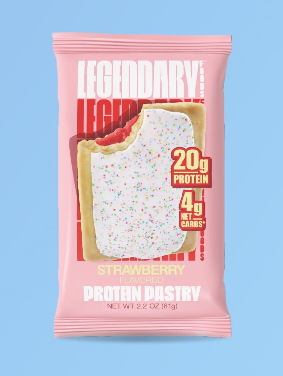 Protein - packed pastries. Delish treats baked into a low-carb snack. Legendary Foods.