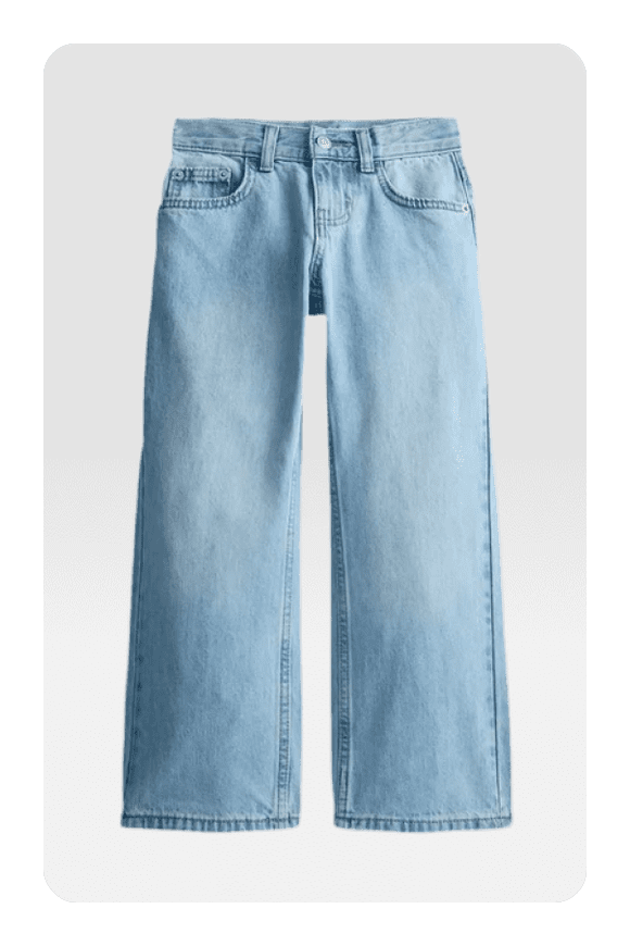 Image shows Wonder Nation Boys Relaxed Straight Leg Denim Jeans, Sizes 4-16, 6-10 Slim & Husky