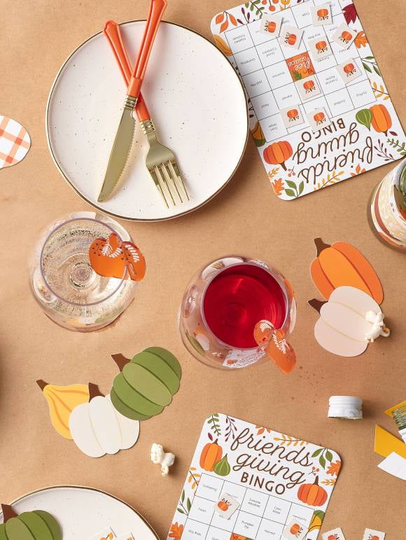 Friendsgiving Celebration. Gather together for a Thanksgiving feast.