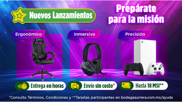 Completa tu setup para jugar