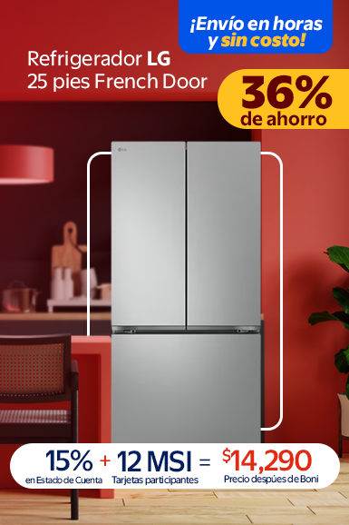 Refrigerador LG 25 pies French Door Acero Inoxidable