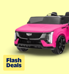 Image shows 24V 2 Seater Ride on Cars, Licensed Cadillac Escalade IQ Powered Ride on Toys Truck with Remote Control, 4 Wheels Spring Suspension, LED L