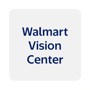 The words Walmart Vision Center are against a light gray square background.