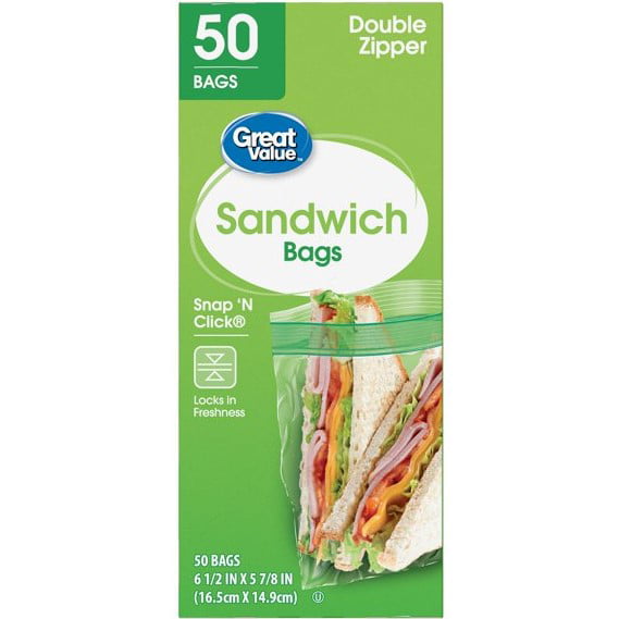 Great Value sandwich bags