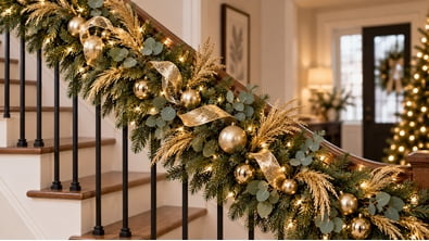 Golden Holiday Garland