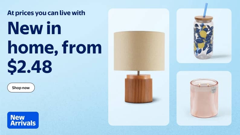 An image of a lamp, to-go glass and a candle.