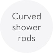 Curved shower rods