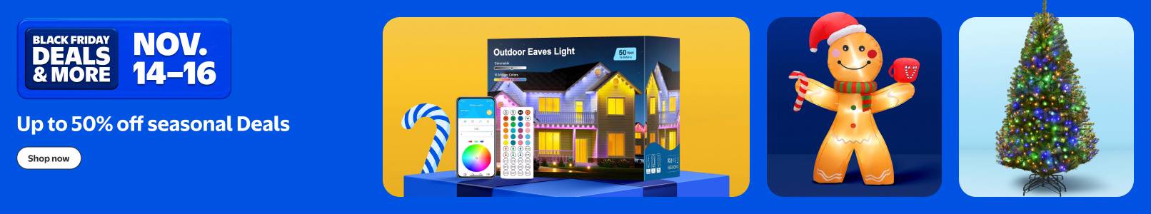 Black Friday Deals and more. November fourteenth to sixteenth. Up to fifty percent off. A Levi's jacket and Beautiful by Drew slow cooker.