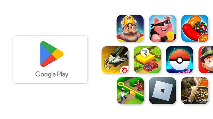  Google Play gift code - give the gift of games, apps and more  (Email or Text Message Delivery - US Only) - You Rock: Gift Cards