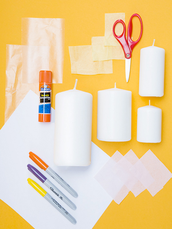 Thanksgiving Craft Candle Keepsake