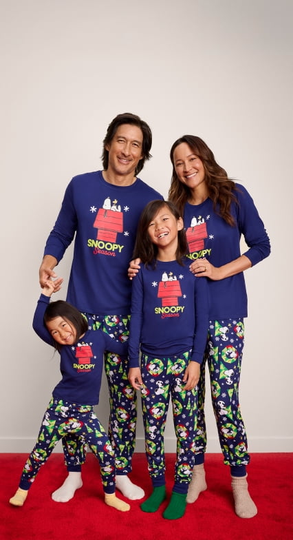 white christmas dresses Personalized Christmas Pajamas for Kids - Kids Red Pajamas main image 1