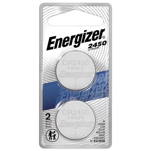 Pile bouton au lithium CR2450 3V/3 volts Energizer, longue durée, tout  usage, paq. 1