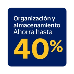 40% organizacion y almacenamiento