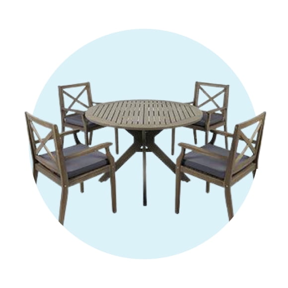 Costway 3-Piece Folding Bistro Table Chairs Set Garden Backyard Patio  Furniture, White - Walmart.com