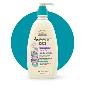 Aveeno Kids Sensitive Skin Face and Body Wash.