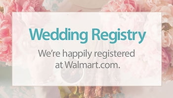 does walmart do wedding registry