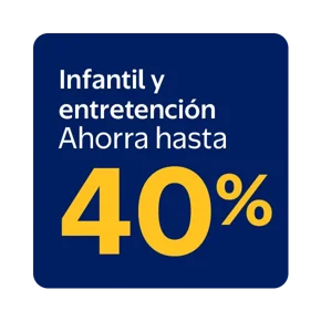 40% infantil y entretencion