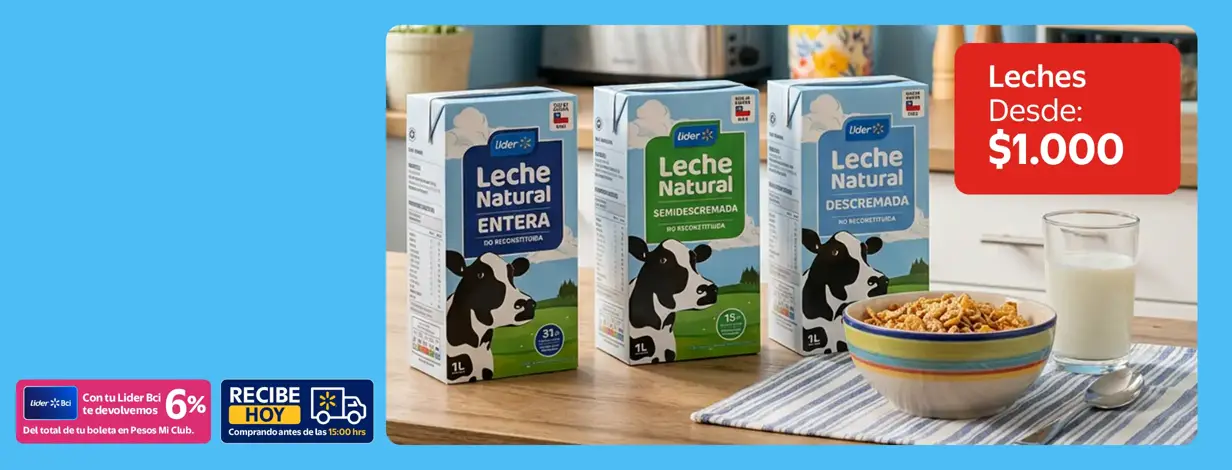Leches Liquidas desde $1000