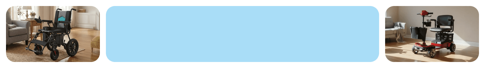 Electric wheelchair, mobility scooter.