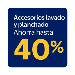 40% lavado y planchado