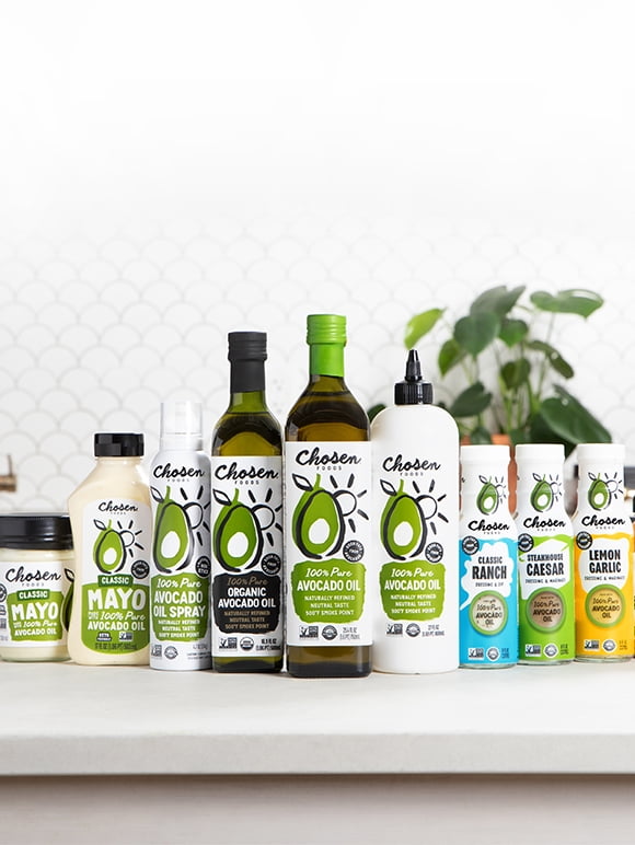 Chosen Foods avocado oil and condiments